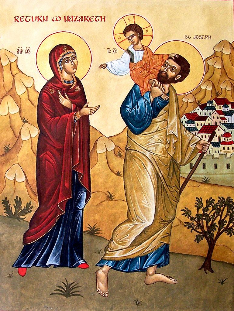 Sagrada Família retornando a Nazareth